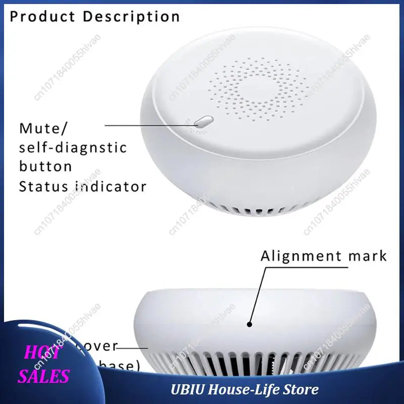 Tuya Smart Zigbee 3.0 Fire Alarm Smoke Detector Tuya Smart Fire Alarm Smoke Detector 2.4Ghz High Sensitivity Smoke Sensor-Best S