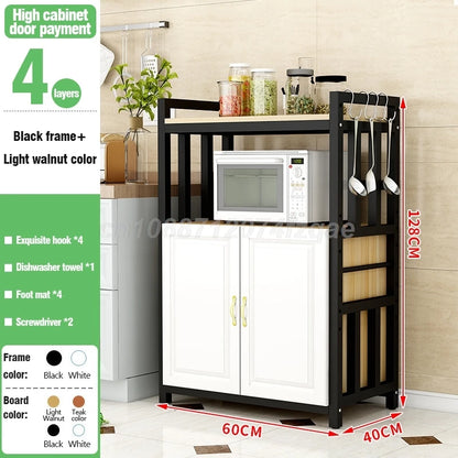 Kitchen  Islands Shelf  Storage Rack Home Organizer Cabinet Furniture With Non-slip Feet For Kitchens Complete Cabinets