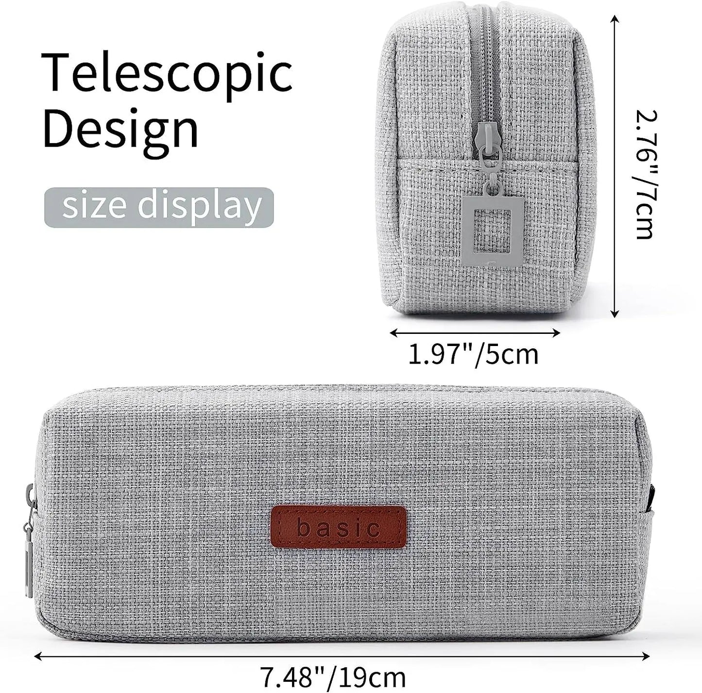 Pencil Case Student Pencil Pouch Cosmetic Bag Office Stationery Korean Organizer For Student School Supplies