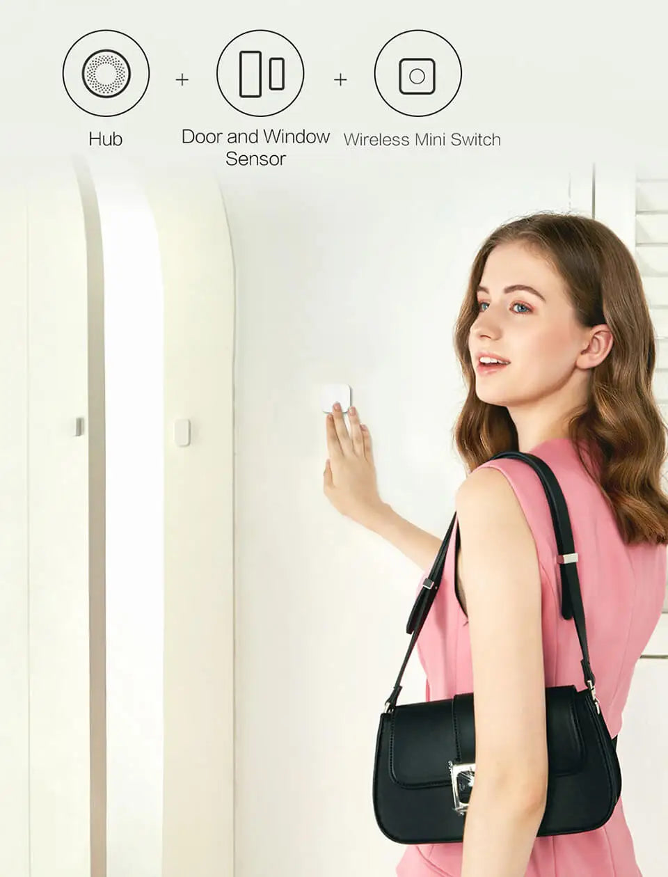 Aqara Mini Wireless Switch Zigbee Connection Versatile 3-way Control Button For Smart Home Devices Compatible With Apple HomeKit