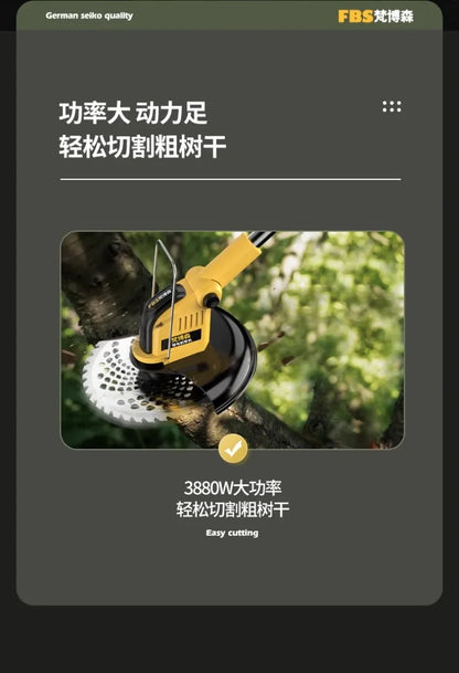 Electric lawn mower Small household lawn Lithium battery rechargeable  mower High power lawn mower