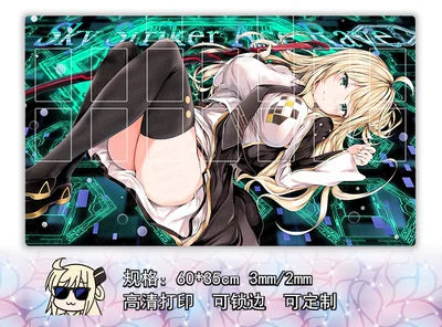 Yu-Gi-Oh! Play Mat Anime Yugioh Double Board Game Duel Plate Rubber Board Table Games Card Mat Mouse Pad Trading Card Game Mat