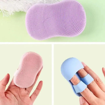Facial Silicone Facial Cleansing Brush Handheld  Facial Deep Cleansing  Exfoliator Blackhead Pore Cleaner Skin Care TooL
