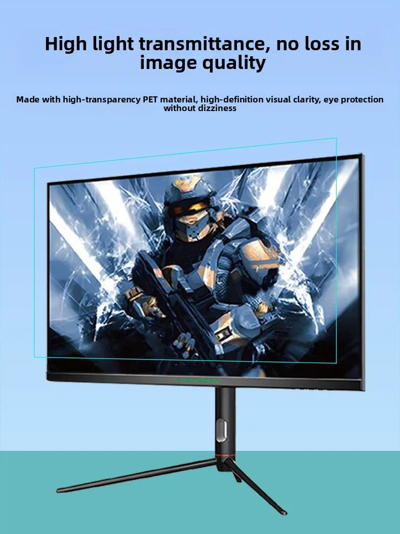 Blue Light Bloing Cuter Screen Protector Anti Reflective Eye Protection Film Desktop 24 Inch Radiation Free Static Absor...
