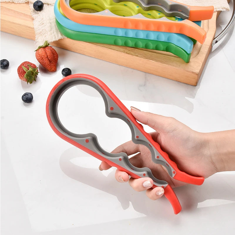 4in1 Jar Openers Can Bottle Opener Beer Wine Bottle Lid Poratble Outdoor Party Bar Tools Multi-functional Kitchen Accessories