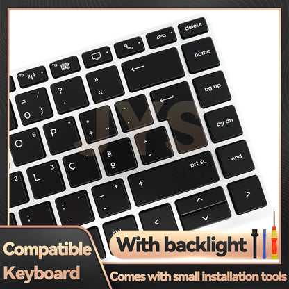 For HP EliteBook 840 G5/840 G6/846 G5/745 G5/645 G6/ZBook 14u G5 laptop replacement keyboard with backlit Portuguese layout