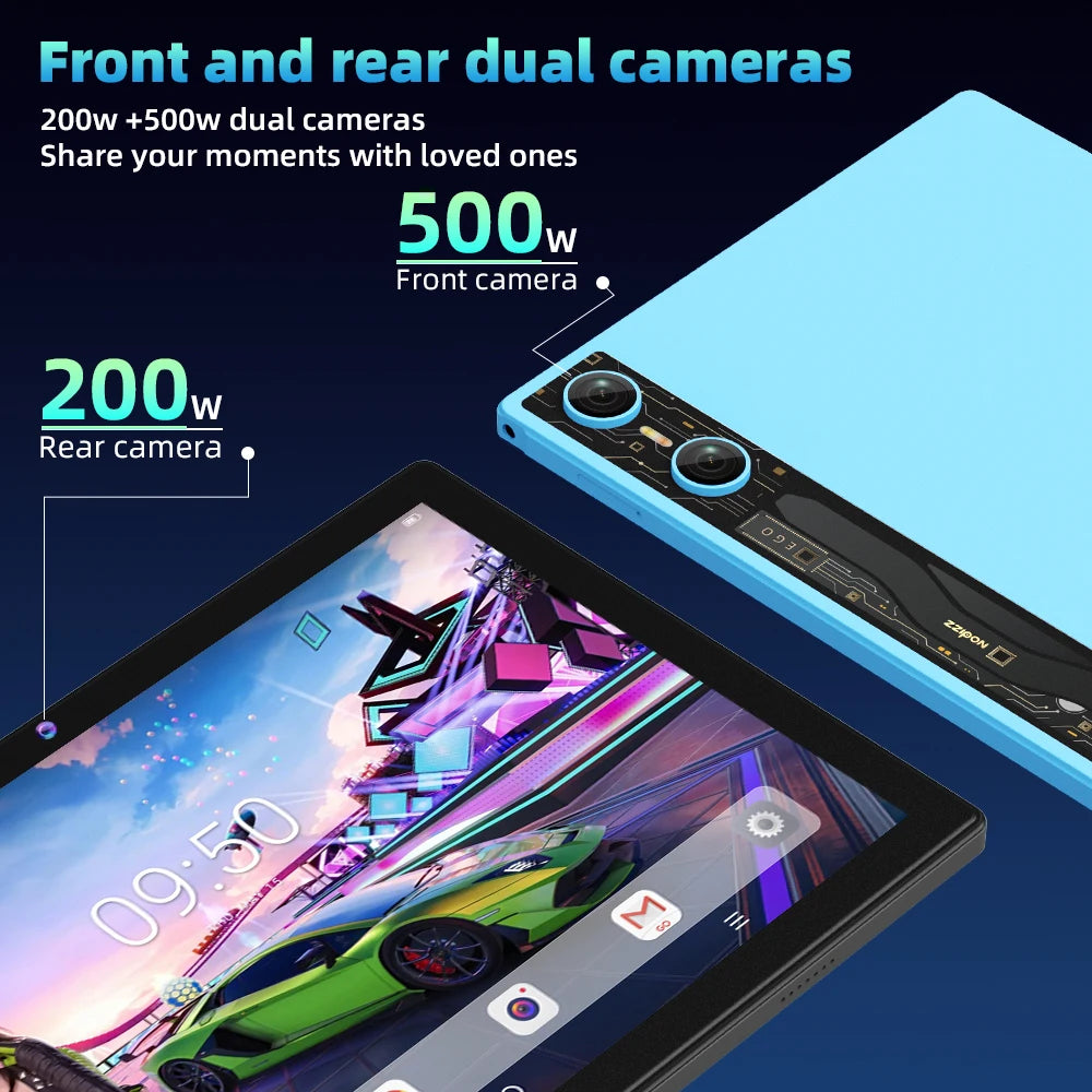 New Tablet Computer 10.1 inches Android 15 (RAM12GB+ROM512GB) HD Dual Card Tablet Computer Learning Office Entertainment Tablet