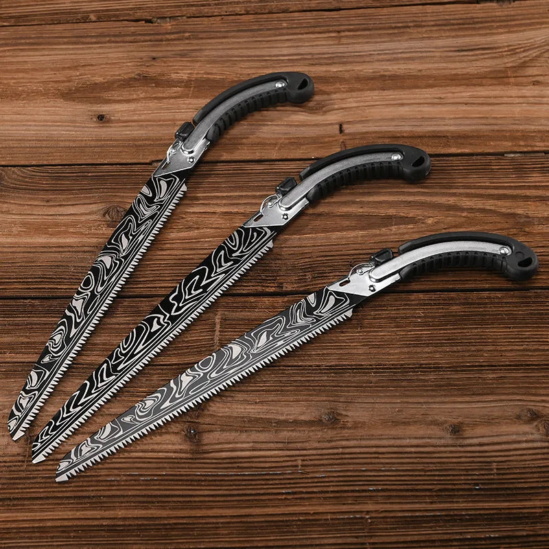 Damascus Waist Saw Pruning Saw Alternate Blade Straight Saw Hand Logging Saw Pruning Saw Garden Saw Outdoor Hand Saw