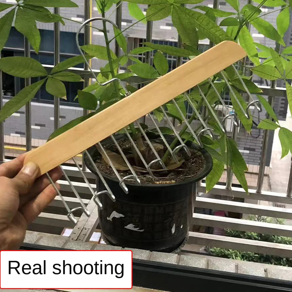 1/2/3pcs wooden new multifunctional hook hanger, bra strap storage, including 8 hooks, suitable for home and dormitory use