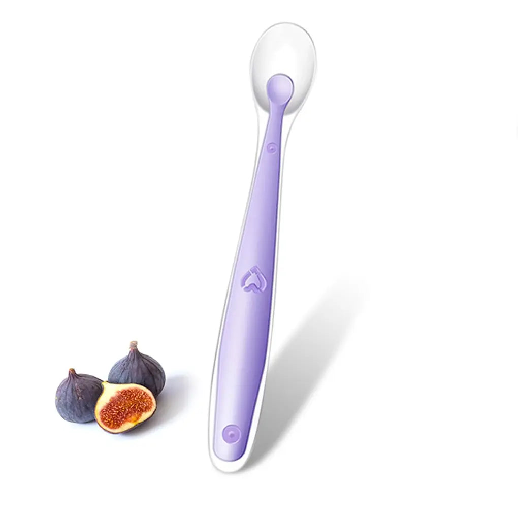 Baby Silicone Soft Spoon Training Feeding Spoons for Children kids  Infants Temperature Sensing