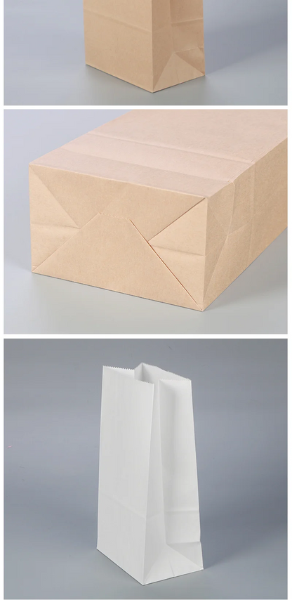 Customized Kraft Paper Bags, Food Bags, Refrigerator Storage, Hamburger Oil Proof, Pharmacy, Disposable Takeaway Packaging Bag