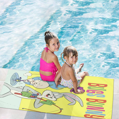 Bunnys Anime Cartoon Beach Towel Baby Bugs Bunny, Hand Shower, Travel Towels, Bathroom, Cute Room Decor, Bath