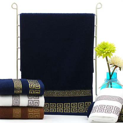 35x75cm 100% Cotton High Quality Luxury Soft Embroidered Beach  Strongly Water Absorbent Adult Towels Bathroom