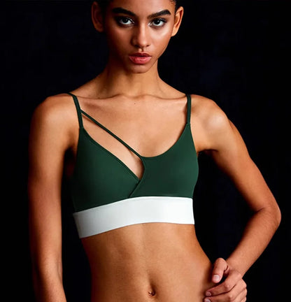 Sports bra for women, sexy bra with shoulder support, dance and fitness clothing, new summer