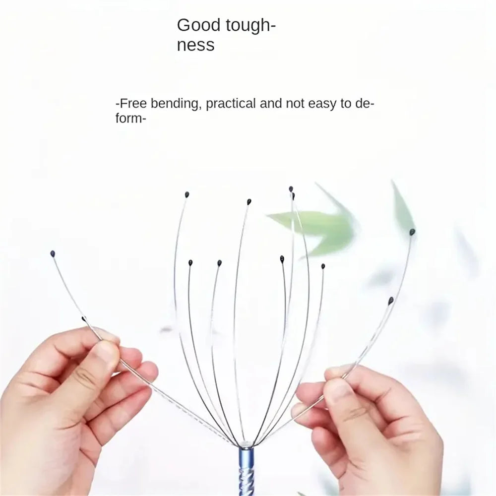 Octopus-Shaped Scalp Massager Manual Head Massager with Claw Design Relaxing Head Grabber for Soothing Massage Experience ﻿Acces