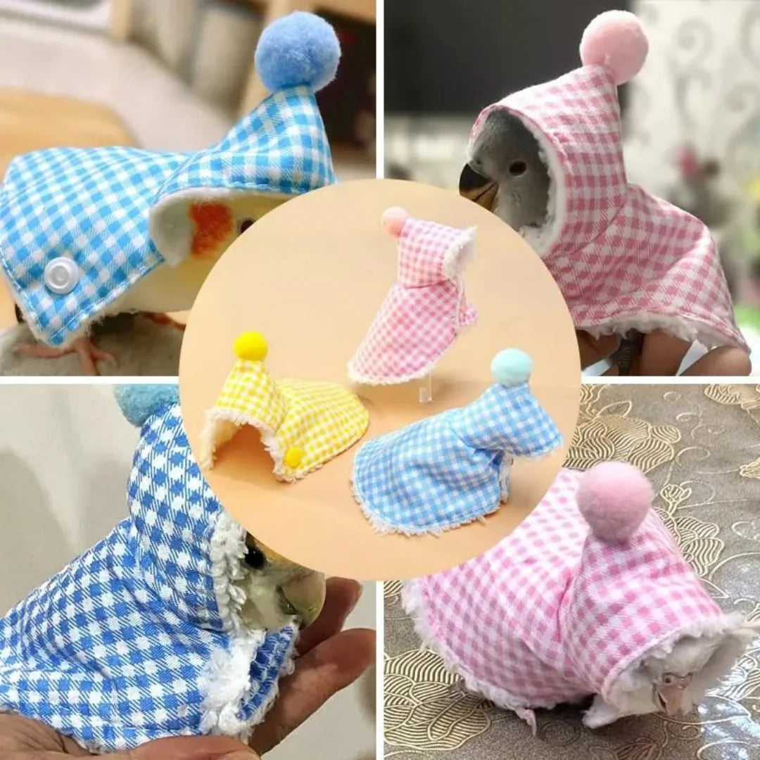 Cute Parrot Cloak Parrot Cloak Cloak Bird Clothes Parrot Cloak Black Phoenix Thick Warm Outerwear