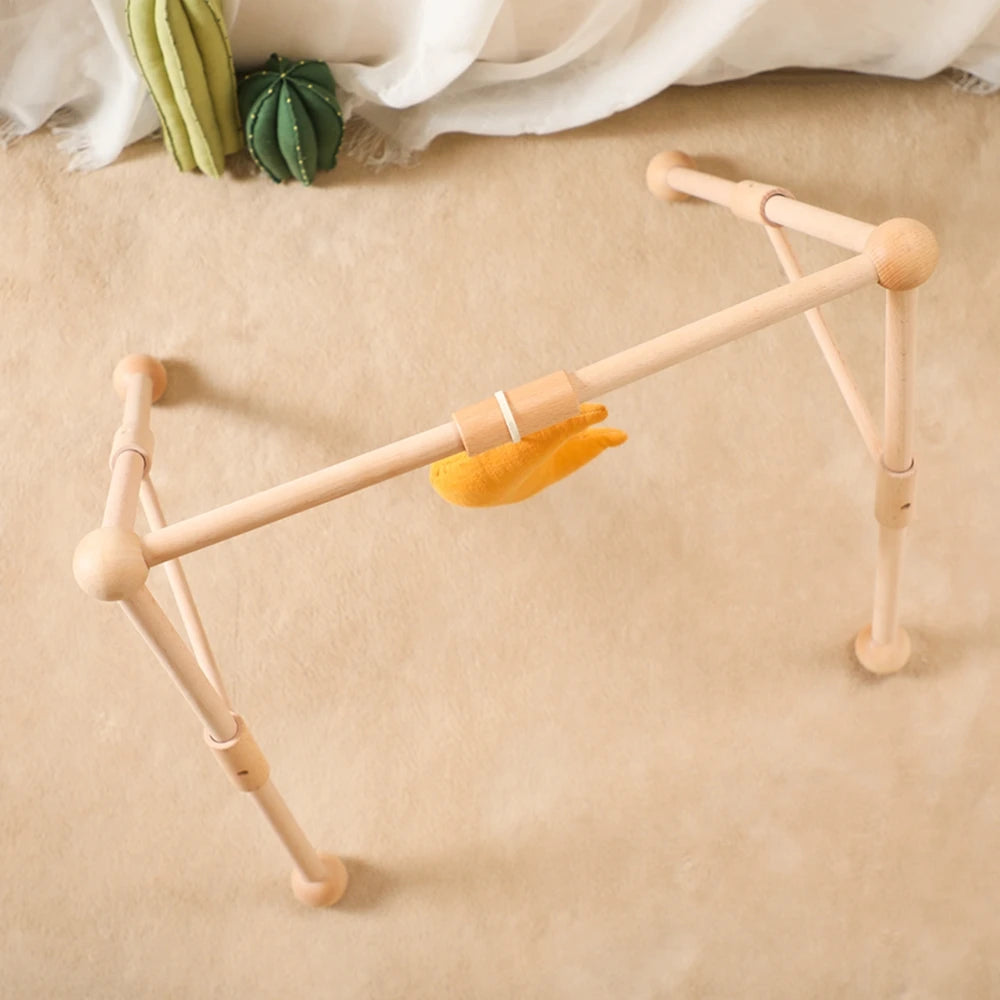 Baby Toys Play Gym Wood Baby Toy 0 to 6 Months Activities for Baby Wooden Newborn Furniture Baby Activity Gym Baby Rattle Toys