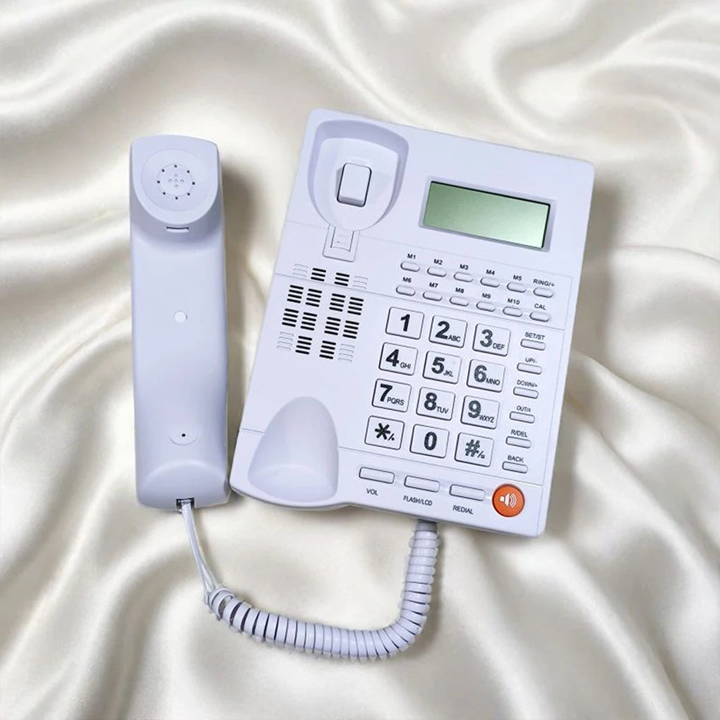 Desk Corded Telephone With Display Home Fixed Landline Phone quick dialing hands-free etc for Home Hotel Office Restaurant