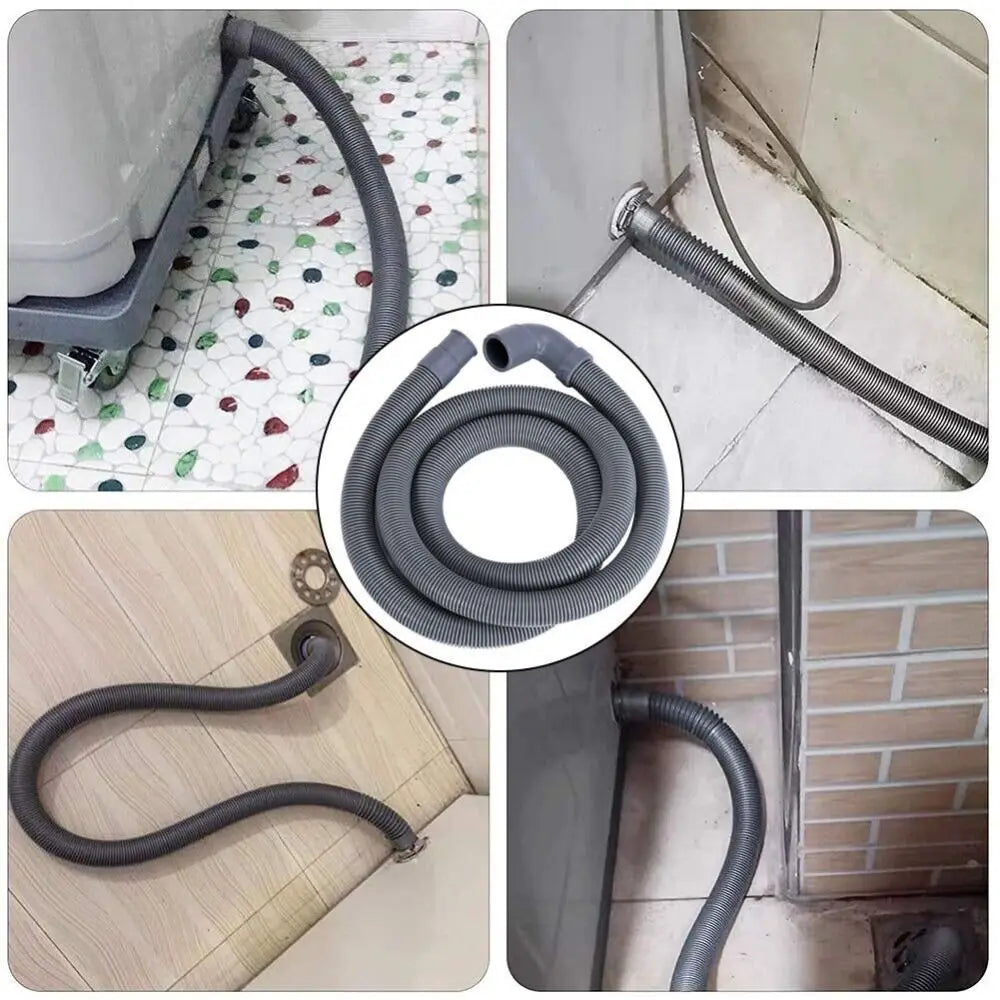 Universal Washing Machine Dishwasher Drain Hose Extension Outlet Pipe Spare Part