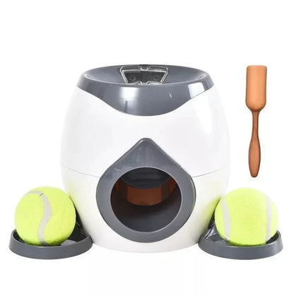 Pet Tennis Food  Reward Machine Interactive Ball Launcher Training Slow Food Toys Suitable for Cats and Dogs  Toy