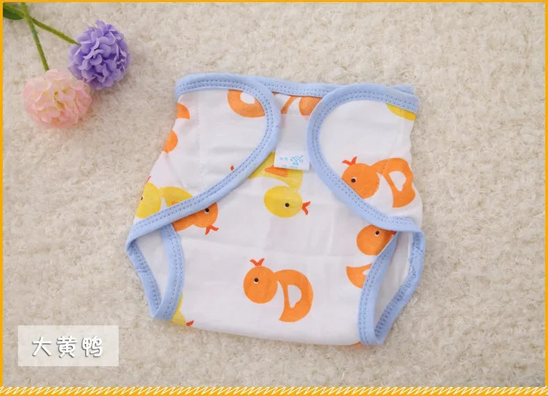 Kids Nappies Reusable Diaper Cover Adjustable Children Nappy Changing Baby Cloth Diaper 0-2Y