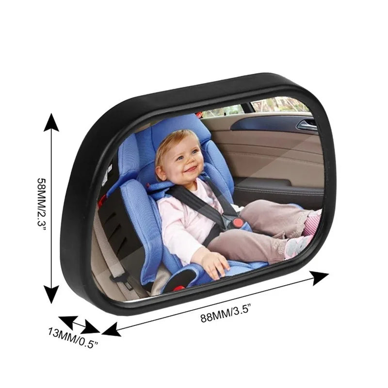 Universal Anti glare Wide Angle Convex Rearview Mirror Car Interior Rear View Baby Child Seat Watch Blue Sun Visor Goggle Safety