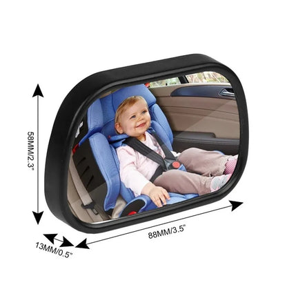 Universal Anti glare Wide Angle Convex Rearview Mirror Car Interior Rear View Baby Child Seat Watch Blue Sun Visor Goggle Safety