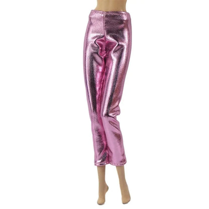 High Quality Fashion Floral Jeans Pants Casual Wears Doll Leather Pants Doll Clothes Skirts 11.5