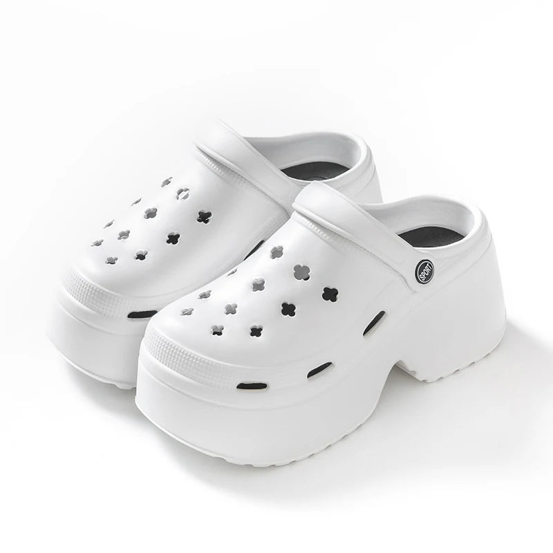 Chunky Platform Clogs Shoes for Women Thick Bottom Non Slip Beach Sandals Woman Summer Fashion Wedges EVA Sandals Slippers