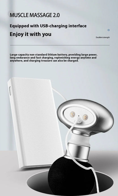 Portable Mini Wireless Massage Gun Home Electric Sports Handheld Fascial Gun Body Deep Tissue Muscle Vibration Fitness Massager