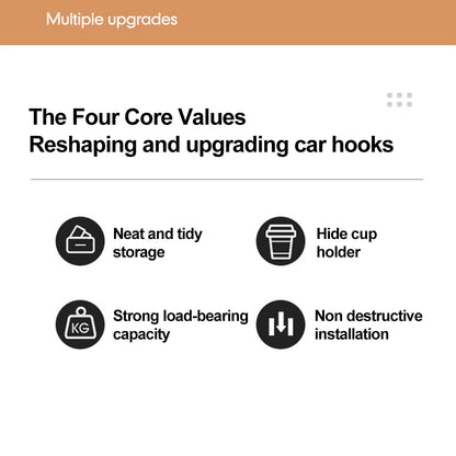 Universal Auto Storage Hanger Car Seat Headrest Hook Organizer Multifunctional Storage Holder for Car Strong for Vehicle