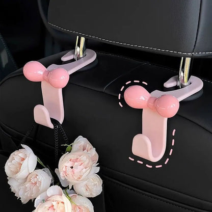 Exquisite Bowknot Car Seat Back Hook Multi-functional Sundries Back Storage Hook Durable Seat Back Hanger