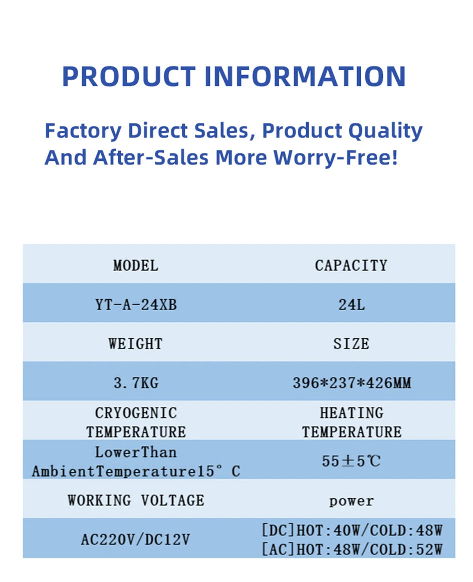 24L Car Refrigerator 12V 220V Heat Cool Mini Electric Equipment For Cars Compressor Box  Fridge Electric Devices Nest Freezer