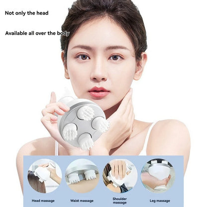 Intelligent Head Massager Scalp Massage Health Relaxation Body Shoulder and Neck Muscles Deep Tissue Rubbing Vibration Massage