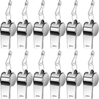 1PC Referee Whistles Metal Whistles Stainless Steel Metal Sports Whistles Sports Equipment With Lanyards Sports Referee Tools