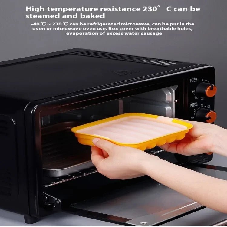 Food Grade Silicone Sausage Mold Baby Food Supplement Tool Home Made Hot Dog Ham Sausage Baking Mold Sausage Mold