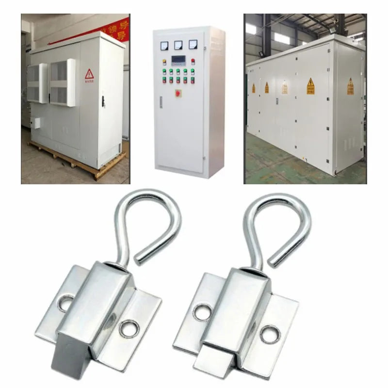 Window Gate Security Pull Ring Spring Bounce Door Bolt Anti-theft  Latch Lock Carbon Steel Retractable Hasp Industrial Hardware