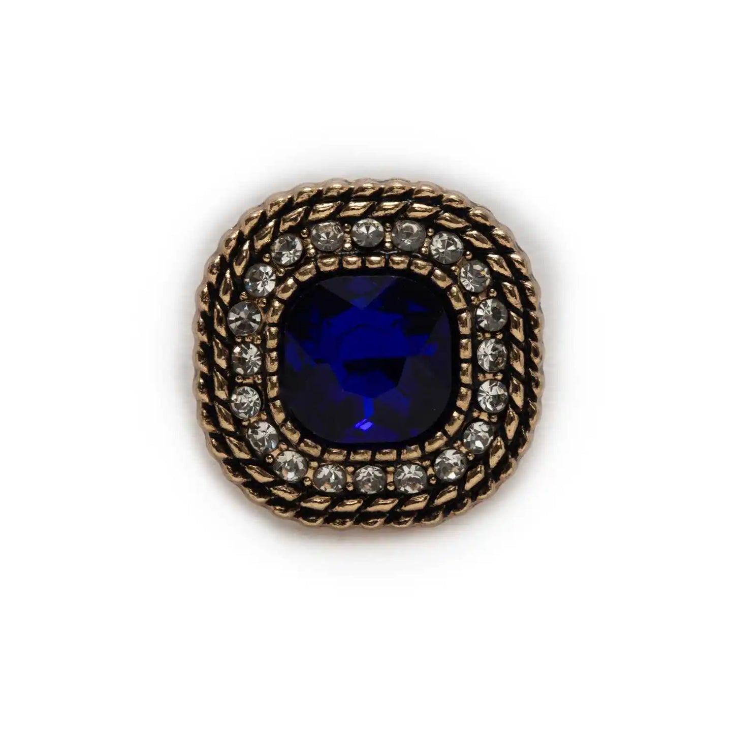 5pcs Rhinestones Retro Metal Shank Button Sewing Home Clothing Handmade Crafts Accessories Decor 18-25mm