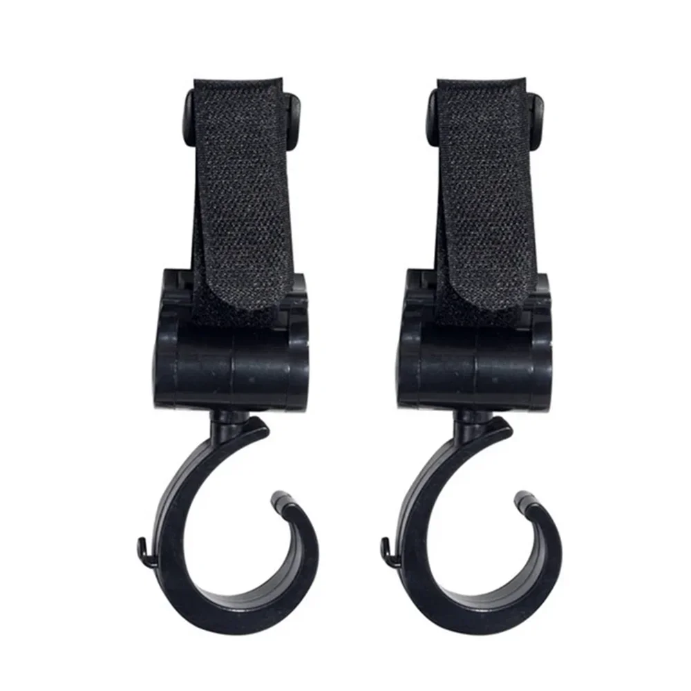 2PCS Pram Hook Baby Stroller Accessories Shopping Prop 360 Degree Rotating Hooks Stroller Hooks For Hanging Out