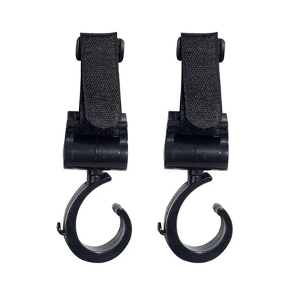 2PCS Pram Hook Baby Stroller Accessories Shopping Prop 360 Degree Rotating Hooks Stroller Hooks For Hanging Out
