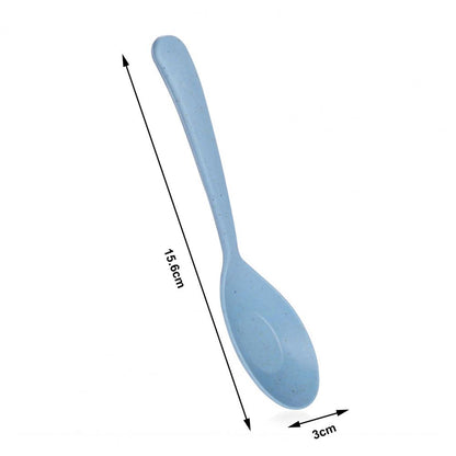 Soup Spoon Long Handle Cereal Spoon Plastic Serving Spoon Microwave Dishwasher Safe Porridge Spoon Kids Tableware Dinner Spoon