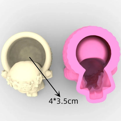 Succulents Flower Pot Resin Silicone Mold DIY Garden Concrete Flowerpot Holder Mould Handmade Crafts Home Decor