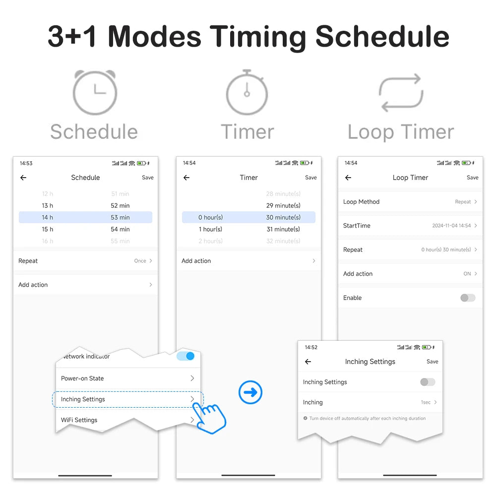 eWeLink Smart Switch with Power energy Monitoring Timer Switch App Monitoring Current  Voltage Consumption