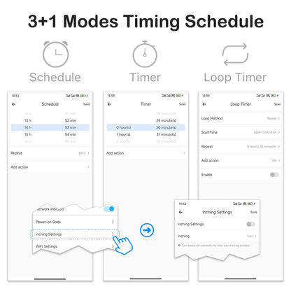 eWeLink Smart Switch with Power energy Monitoring Timer Switch App Monitoring Current  Voltage Consumption