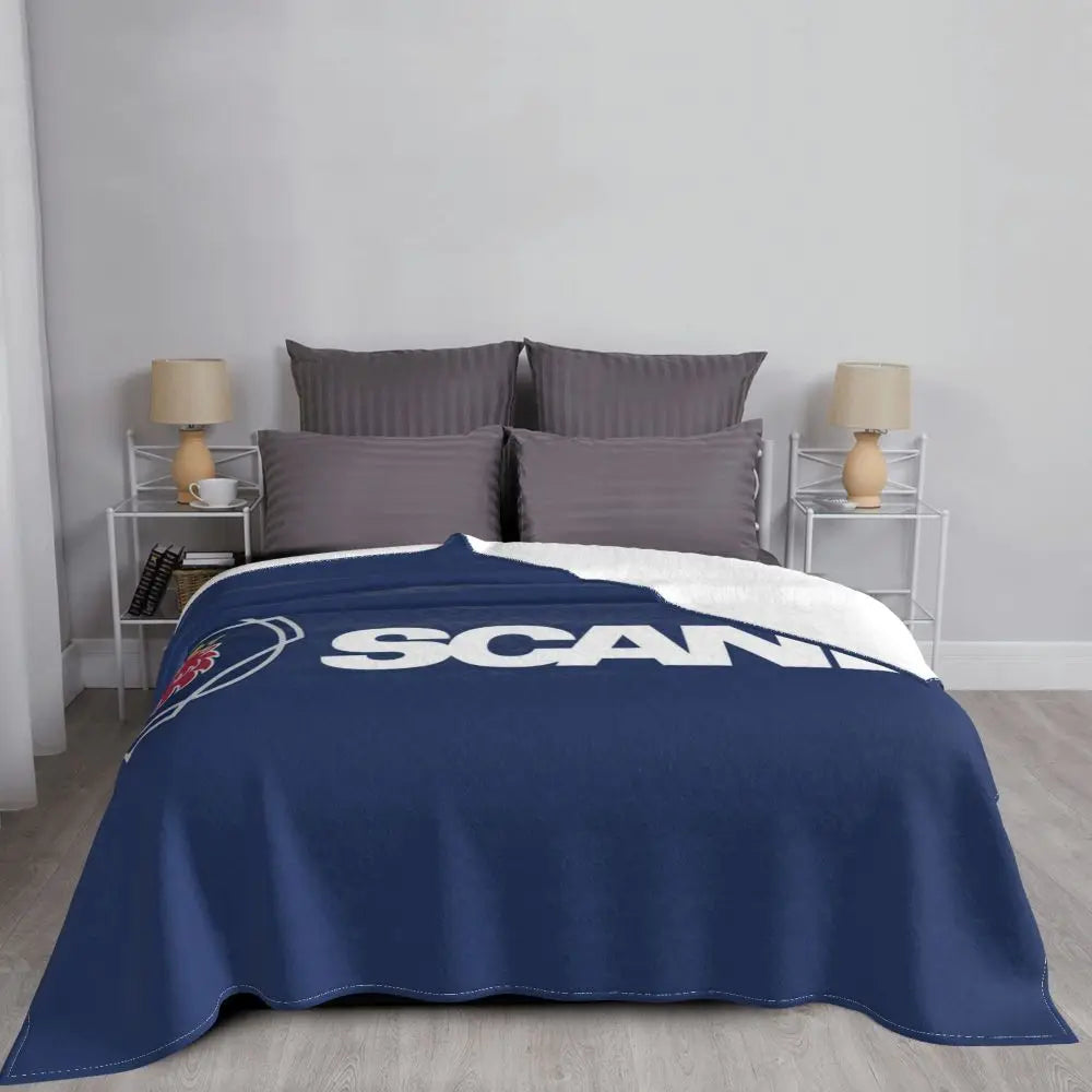 Sweden Saabs Scanias Blankets Fleece Winter Portable Lightweight Thin Throw Blanket for Bedding Travel Bedspread