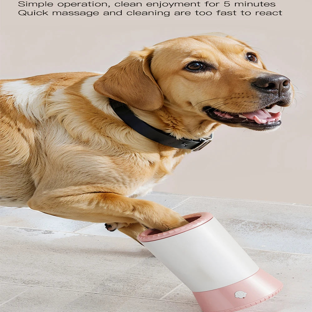 Automatic Dog Paw Washer  USB Rechargeable Pet Paw Cleaner Portable Dog Cleaning  Cup Foot Pet Paw Cleaner Electric Paw Massager