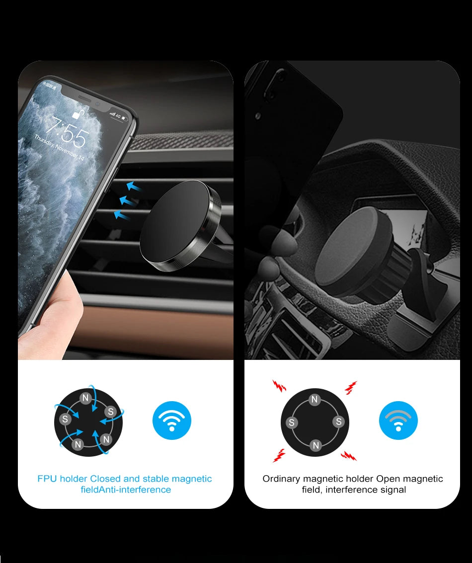 Universal Magnetic Car Phone Holder Stand in Car for All phone for iPhone Xiaomi Magnet Air Vent Mount Mobile Phone Support GPS