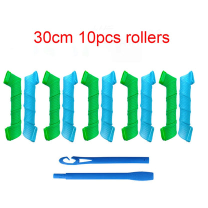 Heatless Hair Curler No Heat Silk Ribbon Hair Rollers Curls Headband Sleeping Soft Lazy Hair Curlers Foam Rod Curling Hair Tools