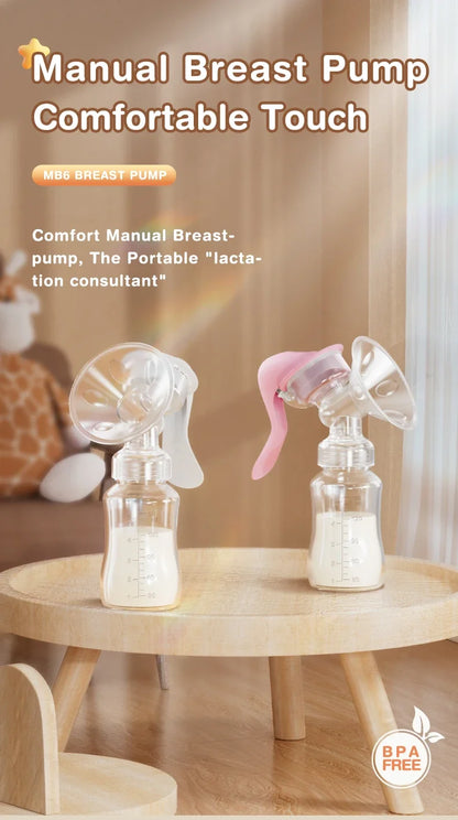 Popular baby breast pump, manual breast pump, breast milk bottle breast pumppostpartum product, breast pump without bisphenol A