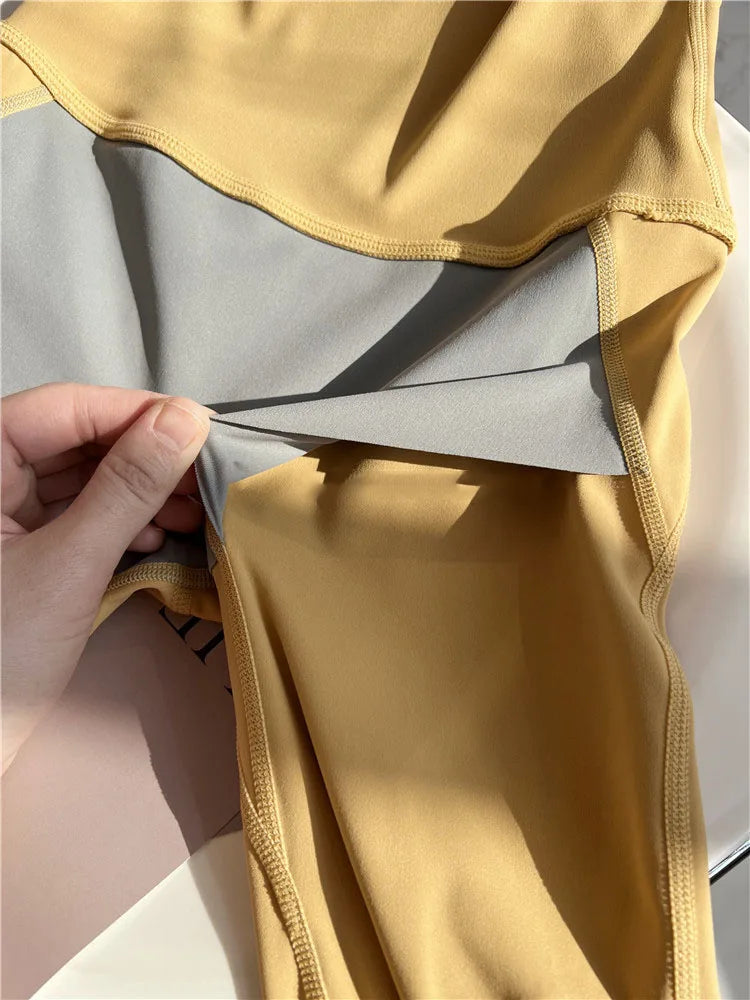 No need wear Underware Yoga Sport Pant Fitness Workout Tights and Soft Women High Waist Running Gym Leggings